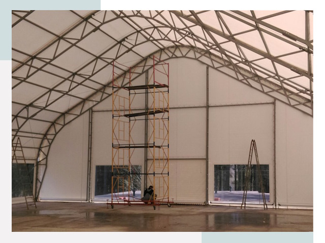 Шатровые ангары в Валуйках