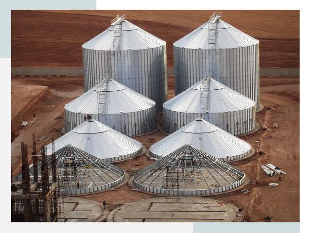 Строительство зерновых силосов в Валуйках