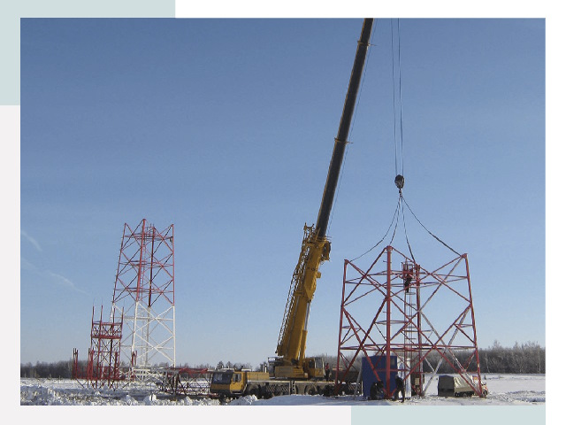 Монтаж вышек связи в Валуйках