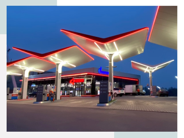 Навесы для АЗС в Валуйках