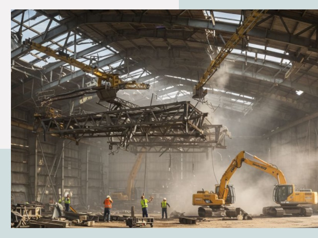 Демонтаж ангаров в Валуйках от 639 руб. за м²