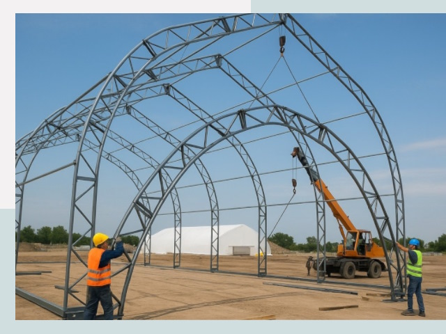 Монтаж ангаров в Валуйках от 639 руб. - Надежно и быстро